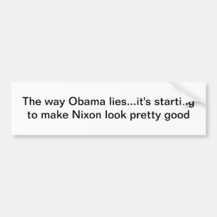 Obama lies bumper sticker