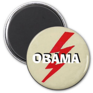 Obama Lightning Bolt Magnet
