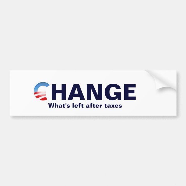 obama logo, Change, What's left after... Bumper Sticker (Front)