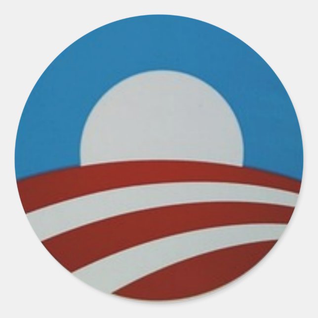Obama-logo Classic Round Sticker (Front)