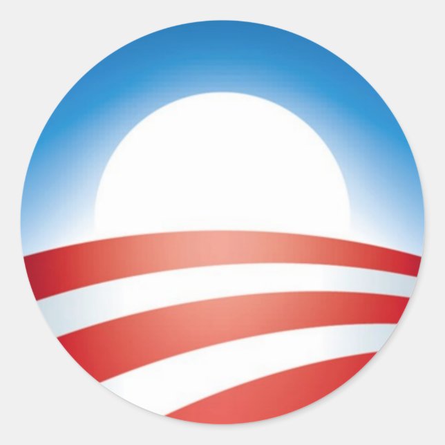 Obama Logo Classic Round Sticker (Front)