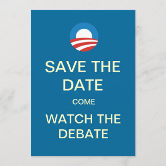 Obama Logo Debate Watch Party Invitations