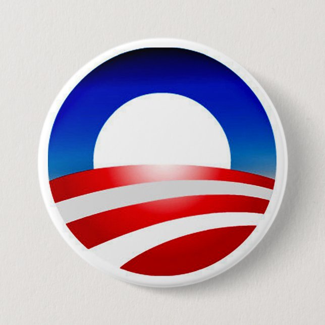 Obama Logo Design Zazzle Products Button (Front)