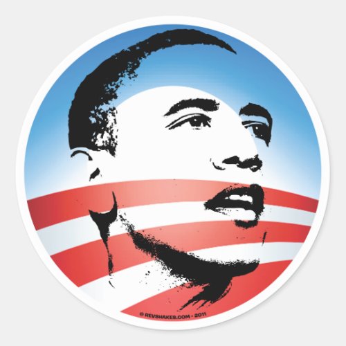Obama Logo _ Plain Classic Round Sticker