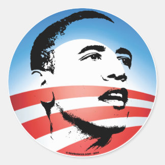 Obama Logo - Plain Classic Round Sticker