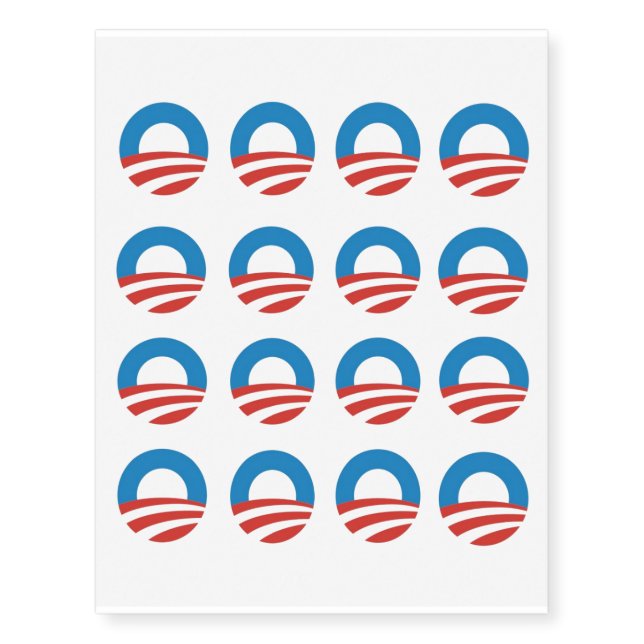 Obama Logo - Sm Temporary Tattoos (Front)