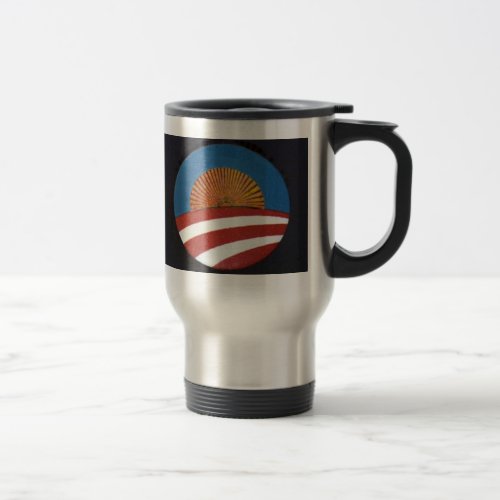 Obama Logo Sun Rise Travel Mug