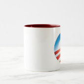 Obama logo Two-Tone coffee mug (Center)