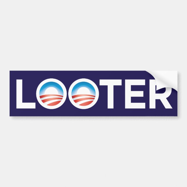 Obama Looter Bumper Sticker (Front)