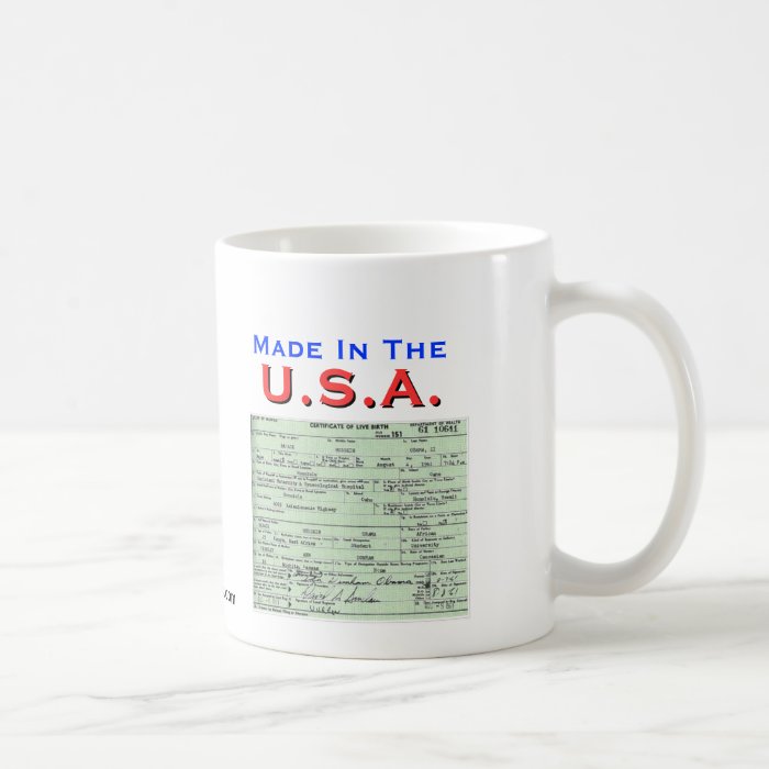 Obama Made In The U.S.A. Mug