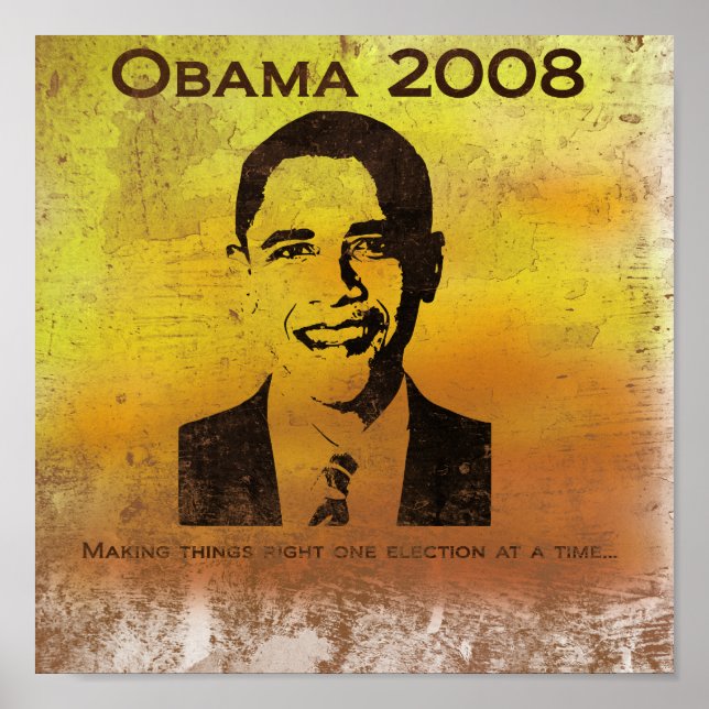 Obama-Making things right again...(print) Poster (Front)
