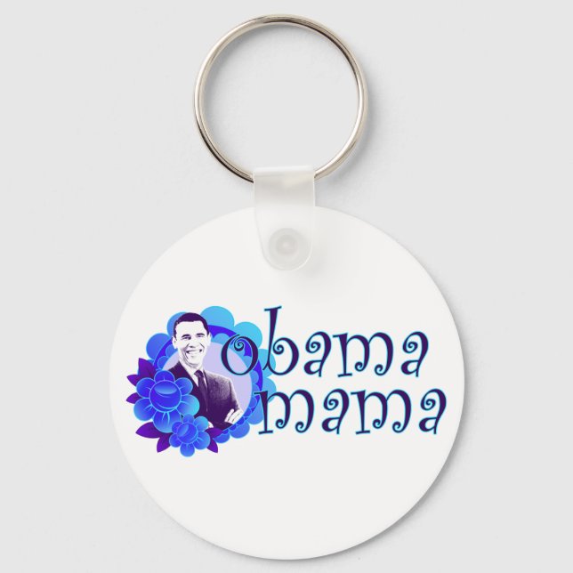 obama mama keychain (Front)
