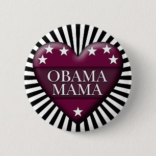 obama mama pinback button