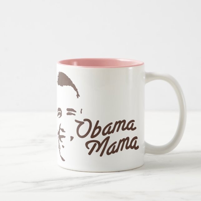 OBAMA MAMA Two-Tone COFFEE MUG (Right)
