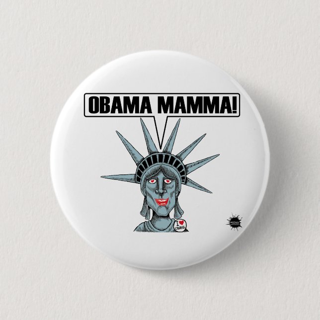 Obama Mamma Button (Front)