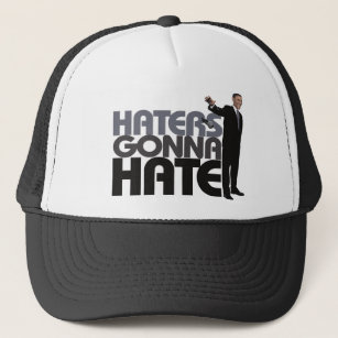 Obama Mic Drop - Haters Gonna Hate Trucker Hat