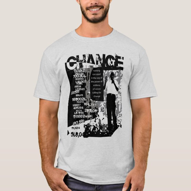 Obama Millions for CHANGE t-shirt 2nd edition (Front)