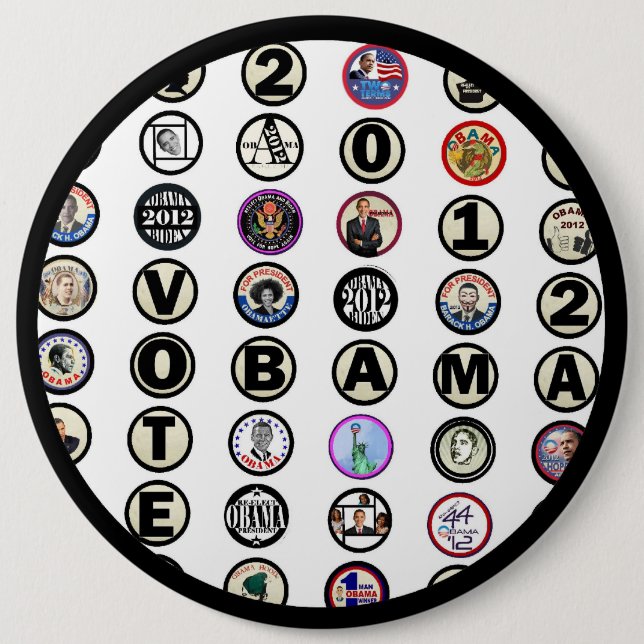 Obama multi-pin button (Front)