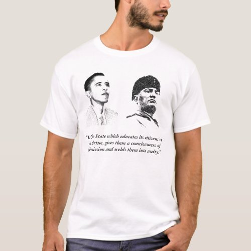 Obama  Mussolini BFFs T_Shirt