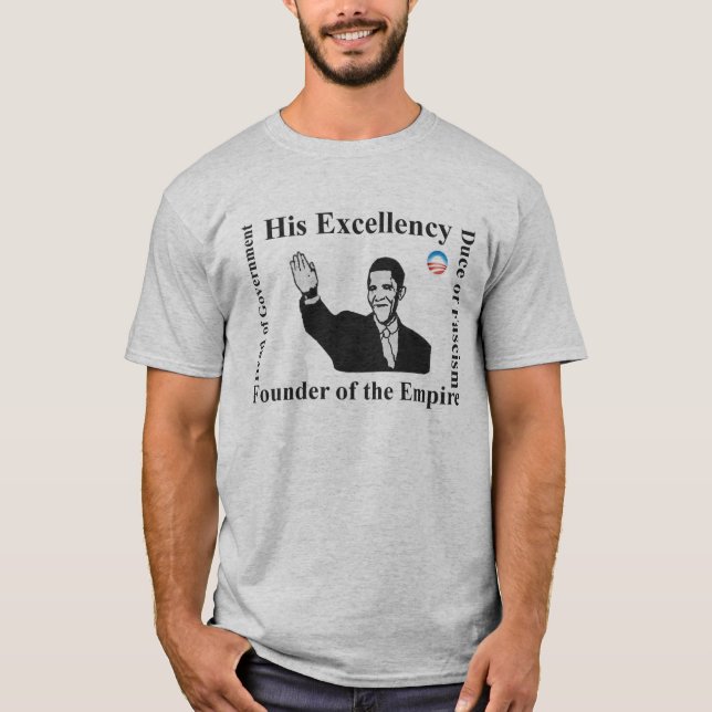 Obama Mussolini T-Shirt (Front)