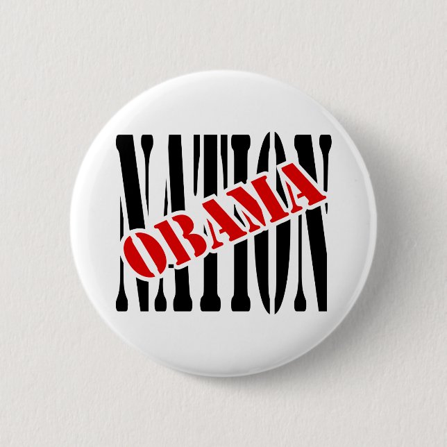Obama Nation With Overlap and Outline Button (Front)