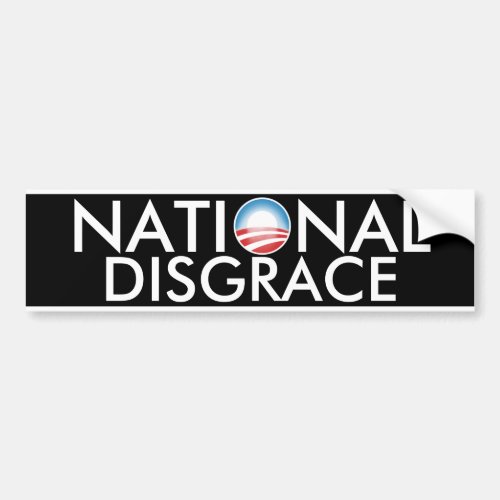 Obama National Disgrace Bumper Sticker