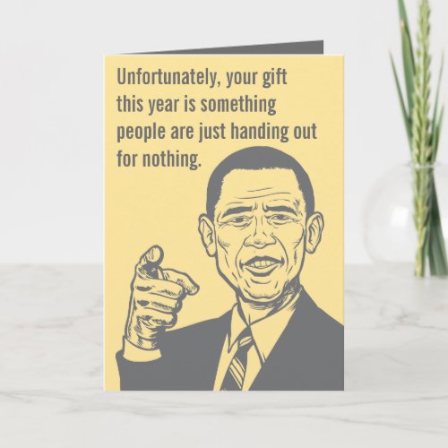 Obama Nobel Prize Card
