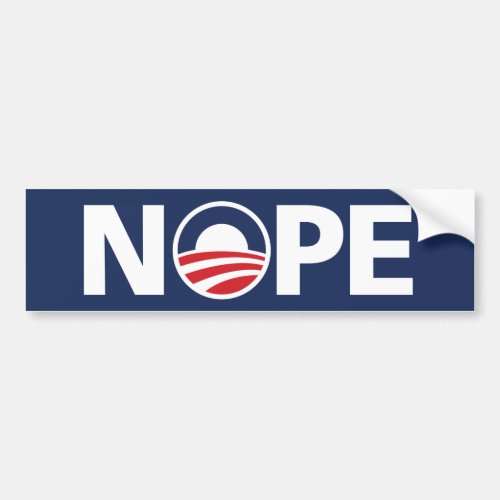 Obama NOPE Bumper Sticker