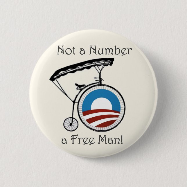 Obama Not a Number Pinback Button (Front)