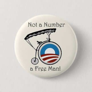 Obama Not a Number Pinback Button