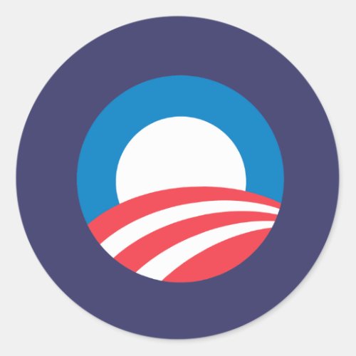 Obama O Classic Round Sticker