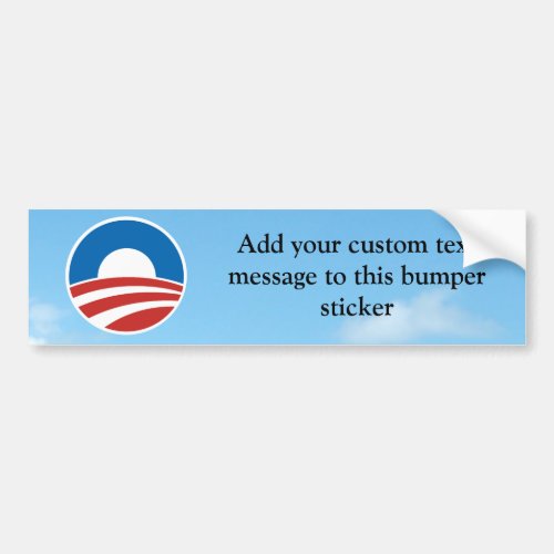 Obama_O Logo with Blue Bumper Sticker