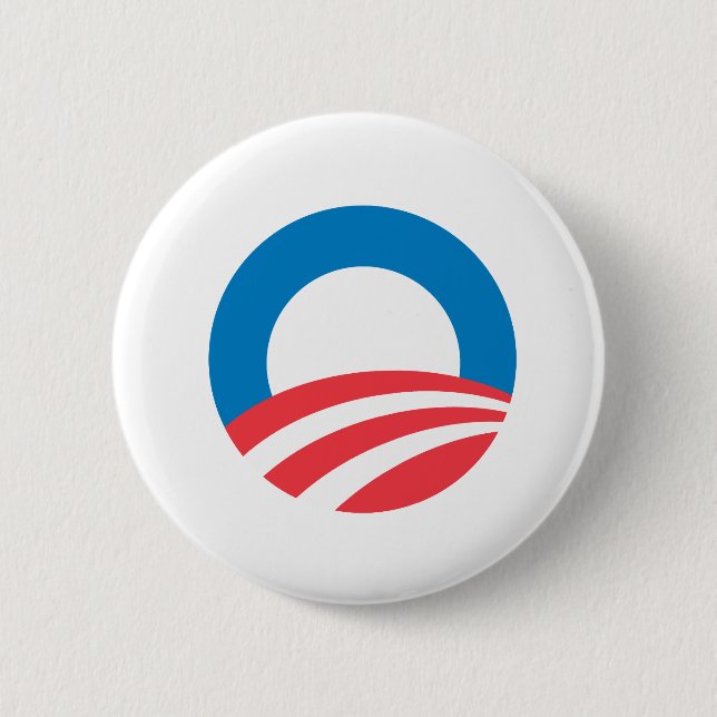 Obama O Pinback Button (Front)