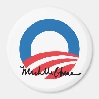 OBAMA O WITH MICHELLE OBAMA AUTOGRAPH -.png Magnet