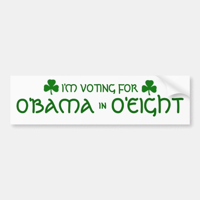 O'Bama O'Eight Bumper Sticker (Front)