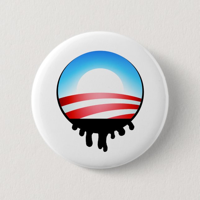 Obama Oil Spill BP Pinback Button (Front)