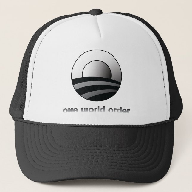 Obama One World Order Trucker Hat (Front)