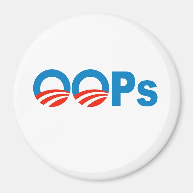 Obama oops magnet (Front)
