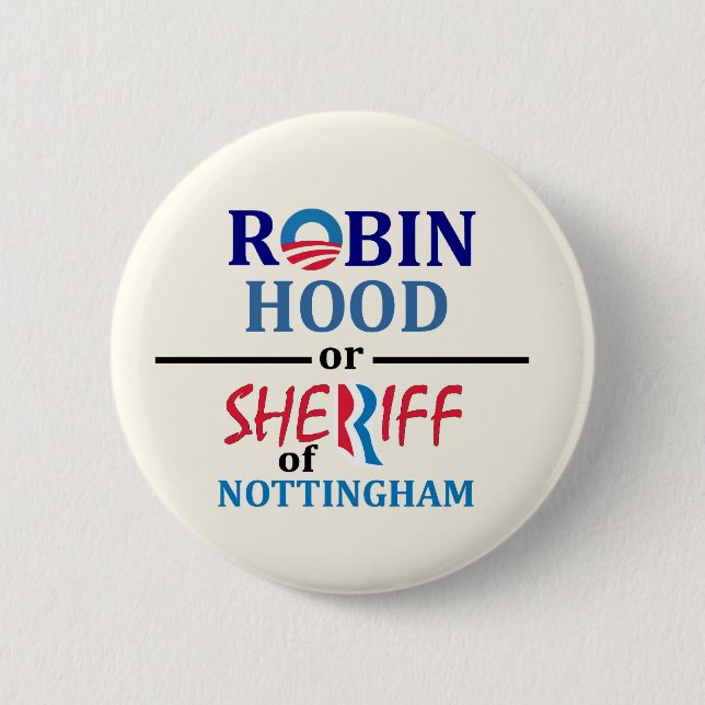 Obama or Romney Pinback Button (Front)