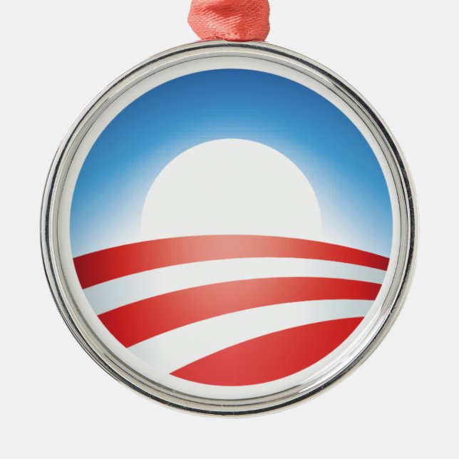 Obama ornament! metal ornament (Front)