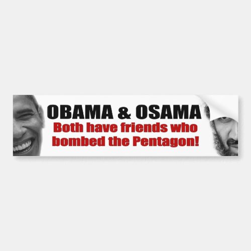 Obama  Osama Bumper Sticker