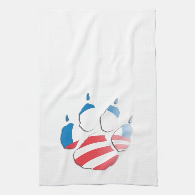 OBAMA PAW -.png Kitchen Towel (Vertical)
