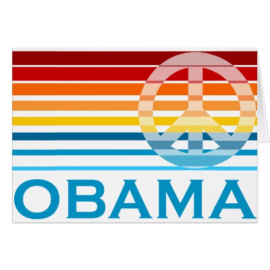 Obama Peace Cards (Front Horizontal)