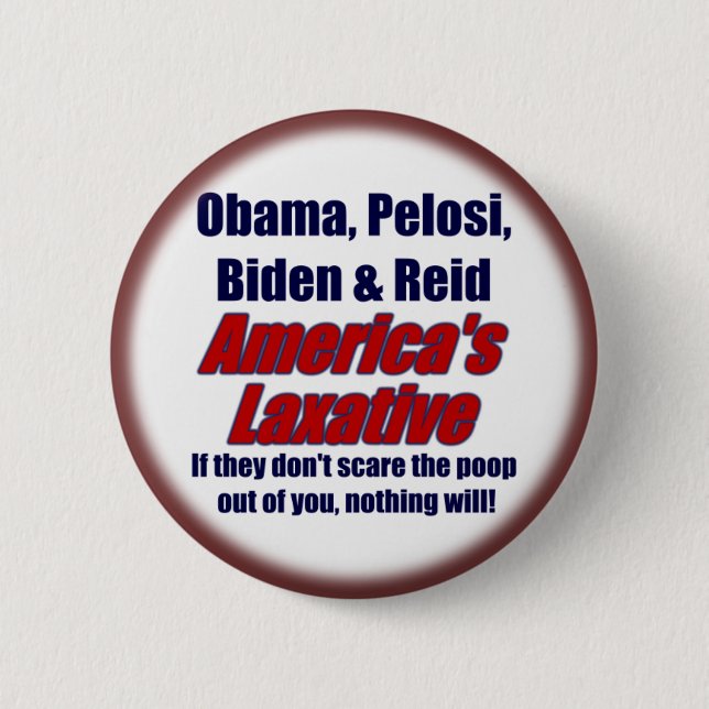 Obama, Pelosi, Biden & Reid Button (Front)