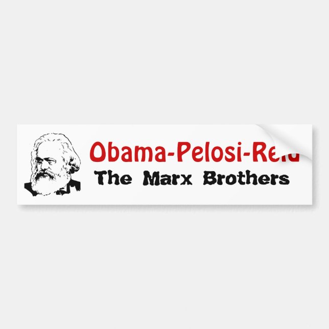 Obama-Pelosi-Reid - The Marx Brothers Bumper Sticker (Front)