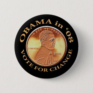 Obama Penny Button