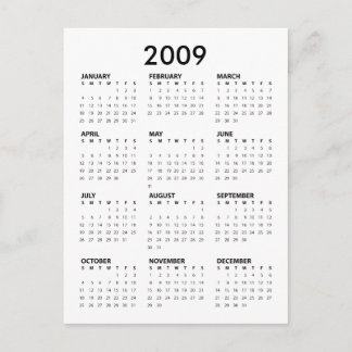 Obama Pocket Calendar - Barack and Michelle Postcard