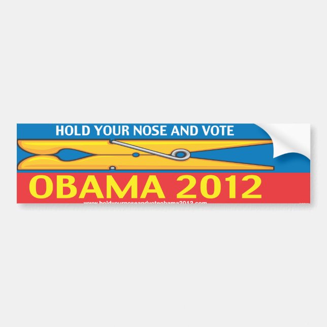 Obama Political Bumper Sticker (Front)