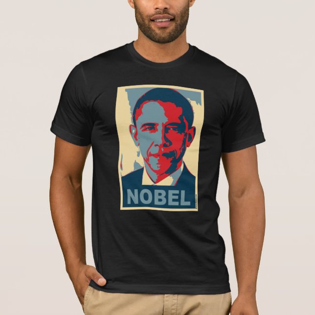 Obama Pop Art Nobel Peace Prize T shirt (Front)
