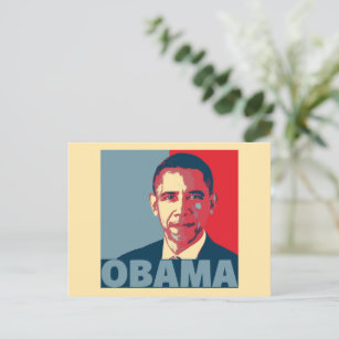 OBAMA POP ART   POSTCARD